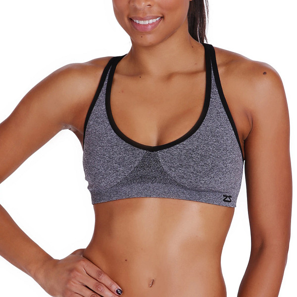 Danskin XL grey sports bra  Gray sports bra, Sports bra sale