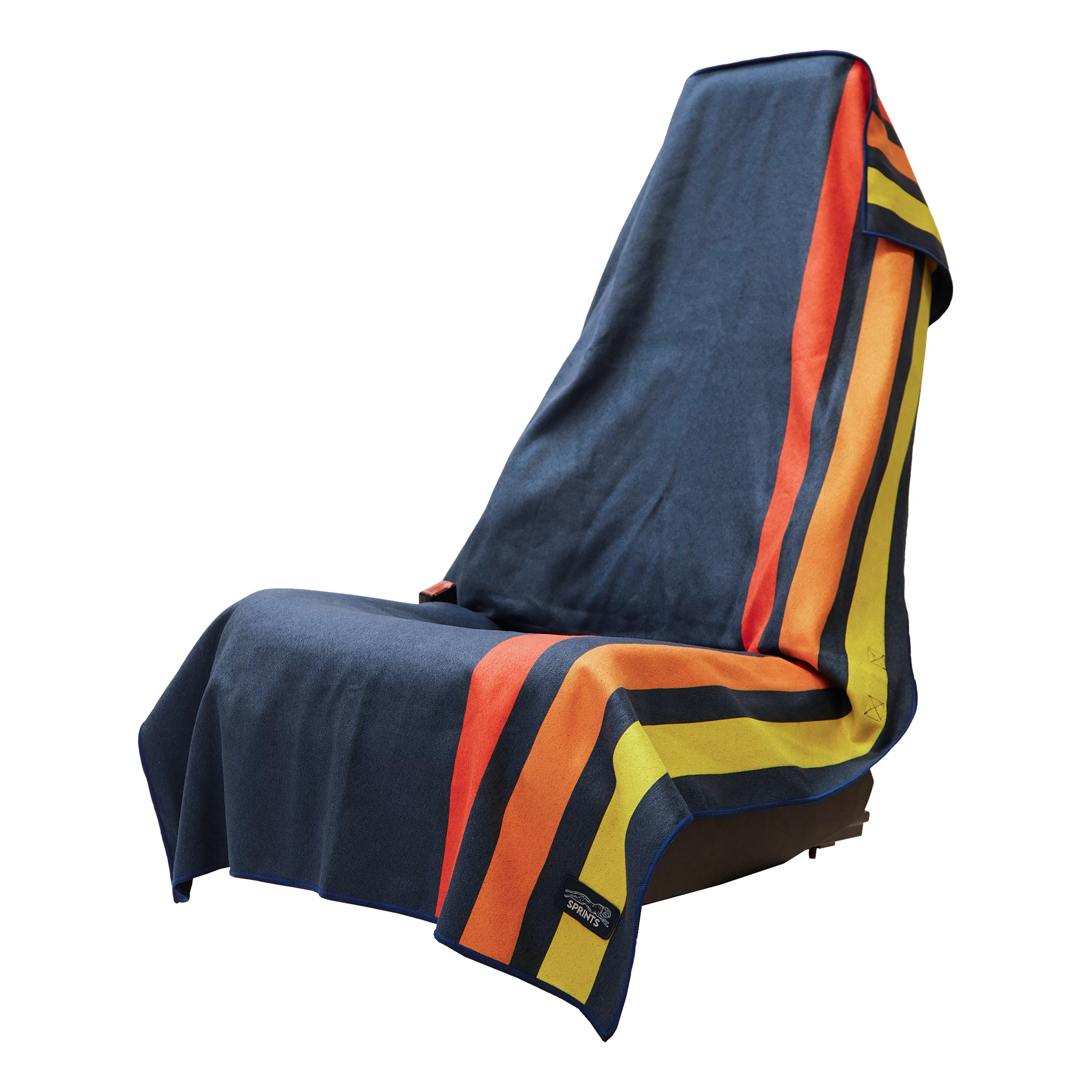 SPRINTS SPRINTS Racing Stripes Car Seat Cover Towel - Blue Stripes, Size: OS | Accessories - Road Runner Sports - $42.00 at Road Runner Sports