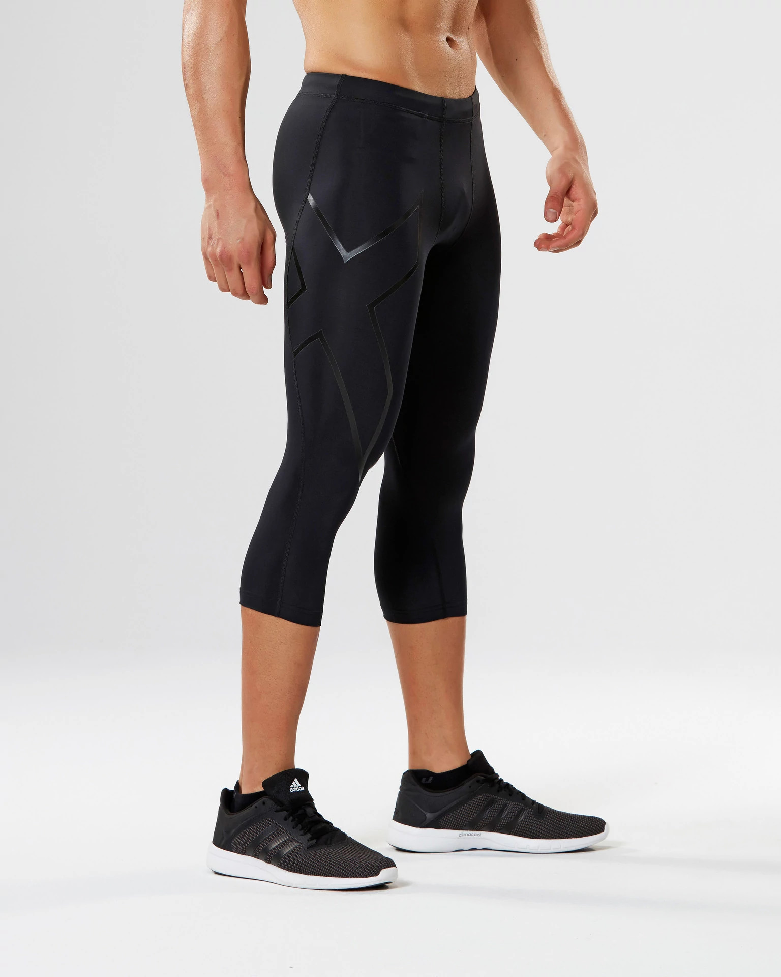 Nike Men's Pro Training 3/4 Compression Tights (Carbon Heather)