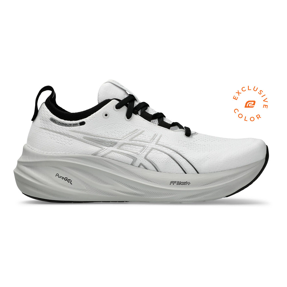  ASICS Men's Gel-Nimbus 25 Running Shoes, 7, Black/Pure Silver