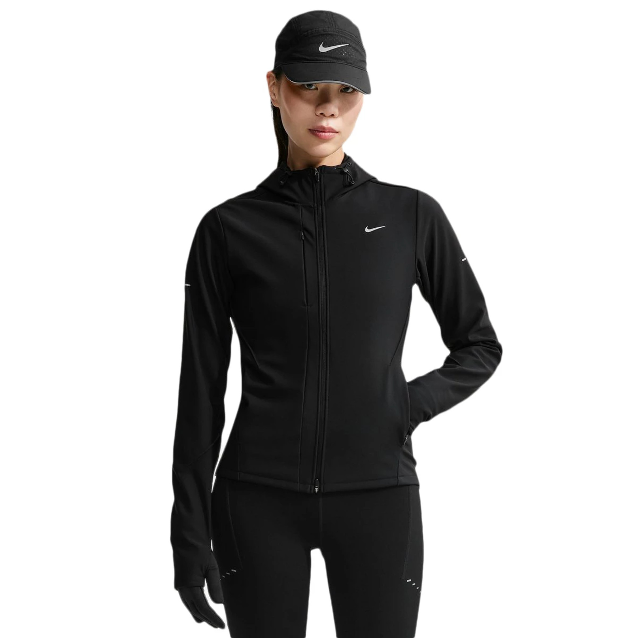 Women's Nike Swift Therma-Fit Repel Jacket - Black, Size: L | Apparel - Road Runner Sports