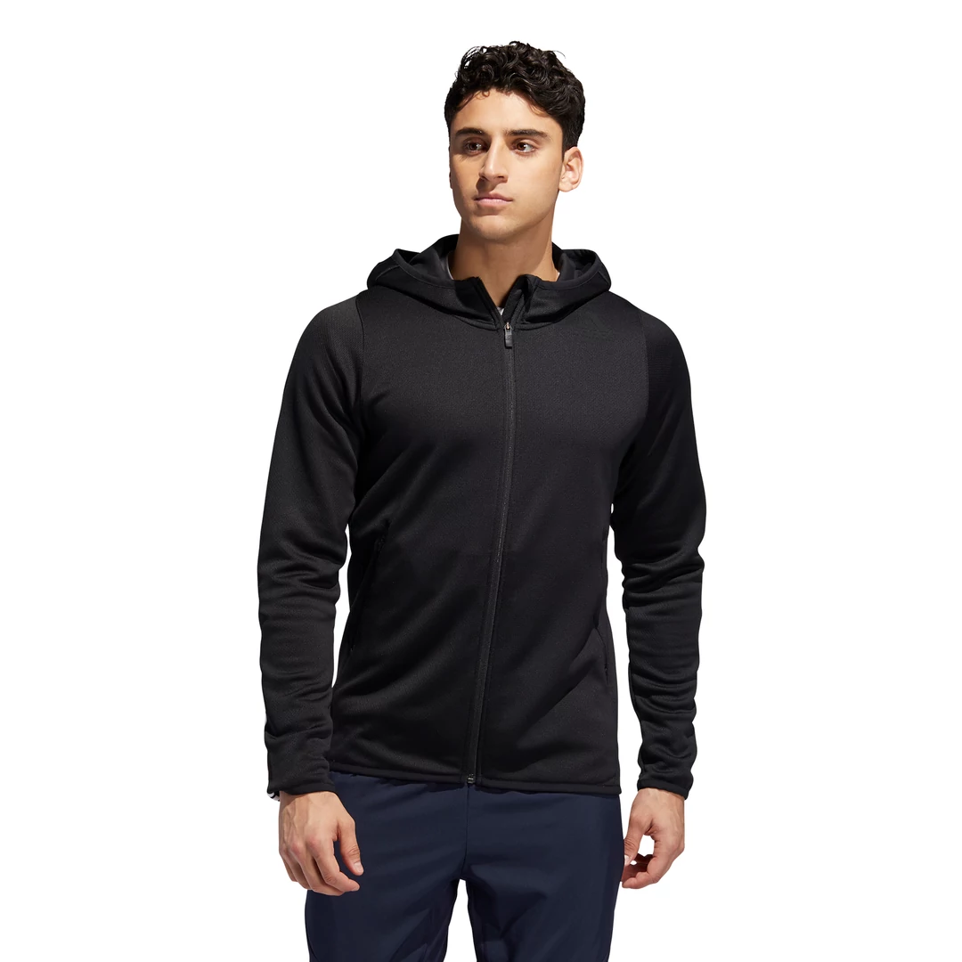 Mens Adidas Freelift Daily 3 Stripes Knit Training Half-Zips Hoodies ...