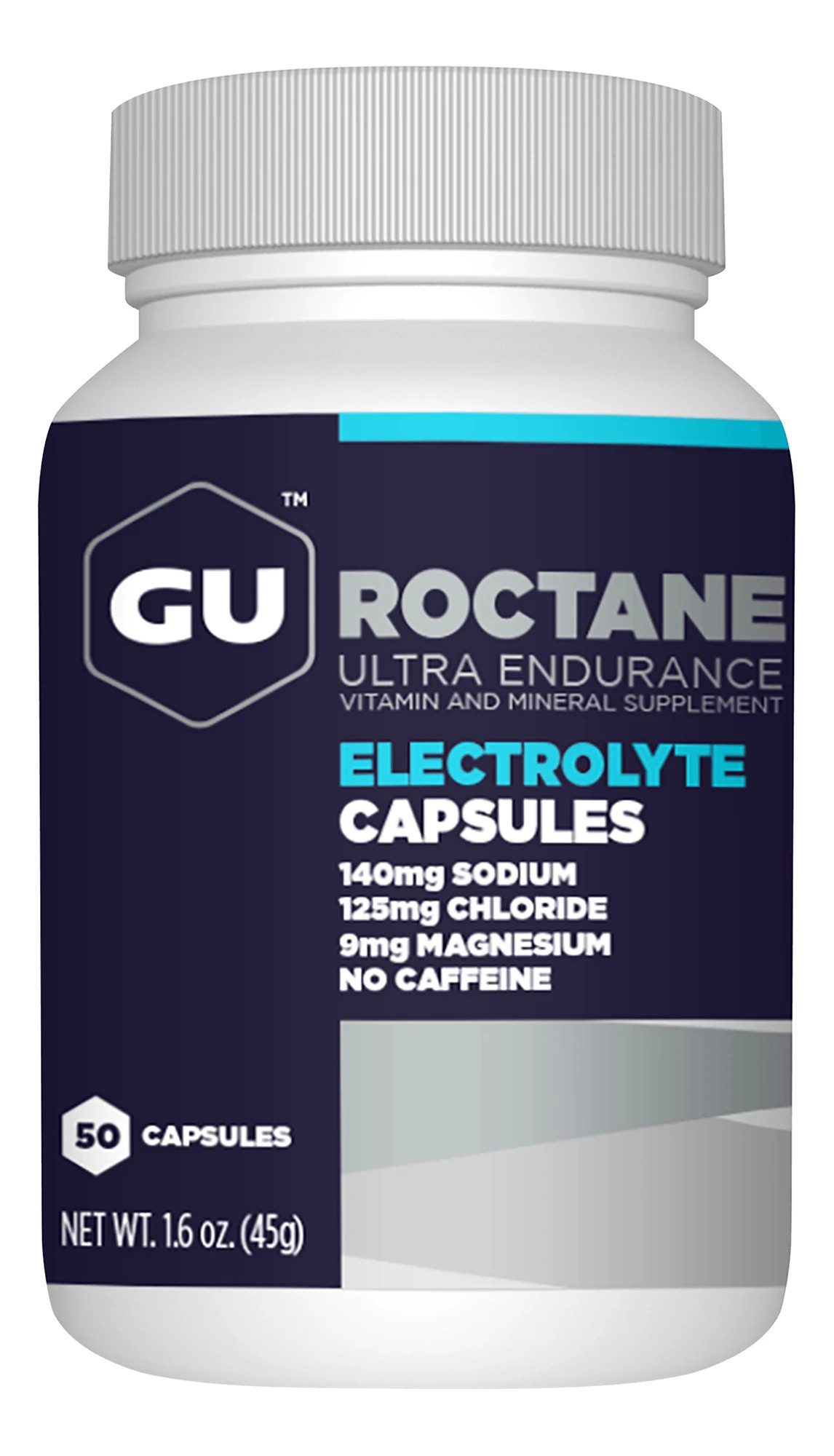 GU Roctane Electrolyte Capsules 50 Count Supplement