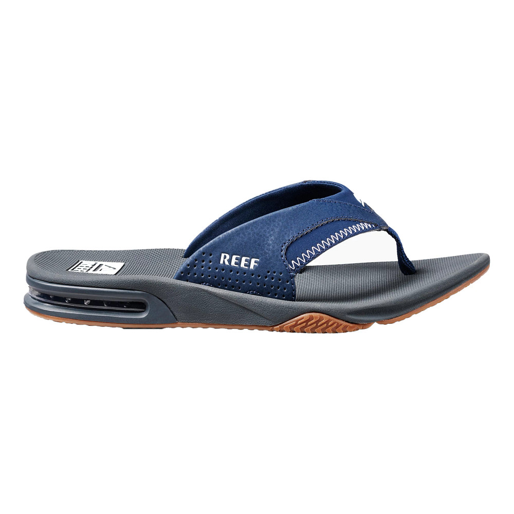 Reef fanning flip flops hot sale blue