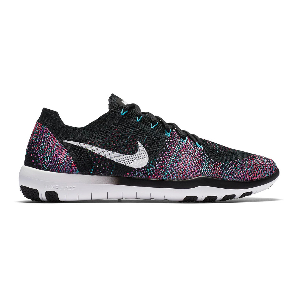 Nike women's free tr focus clearance flyknit training shoes - black/grey/white