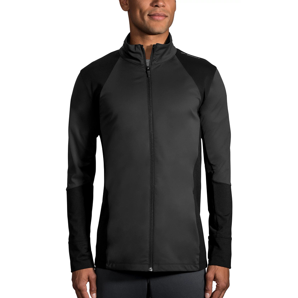 Mens Brooks Turbine Full Zip Half Zips and Hoodies Technical Tops