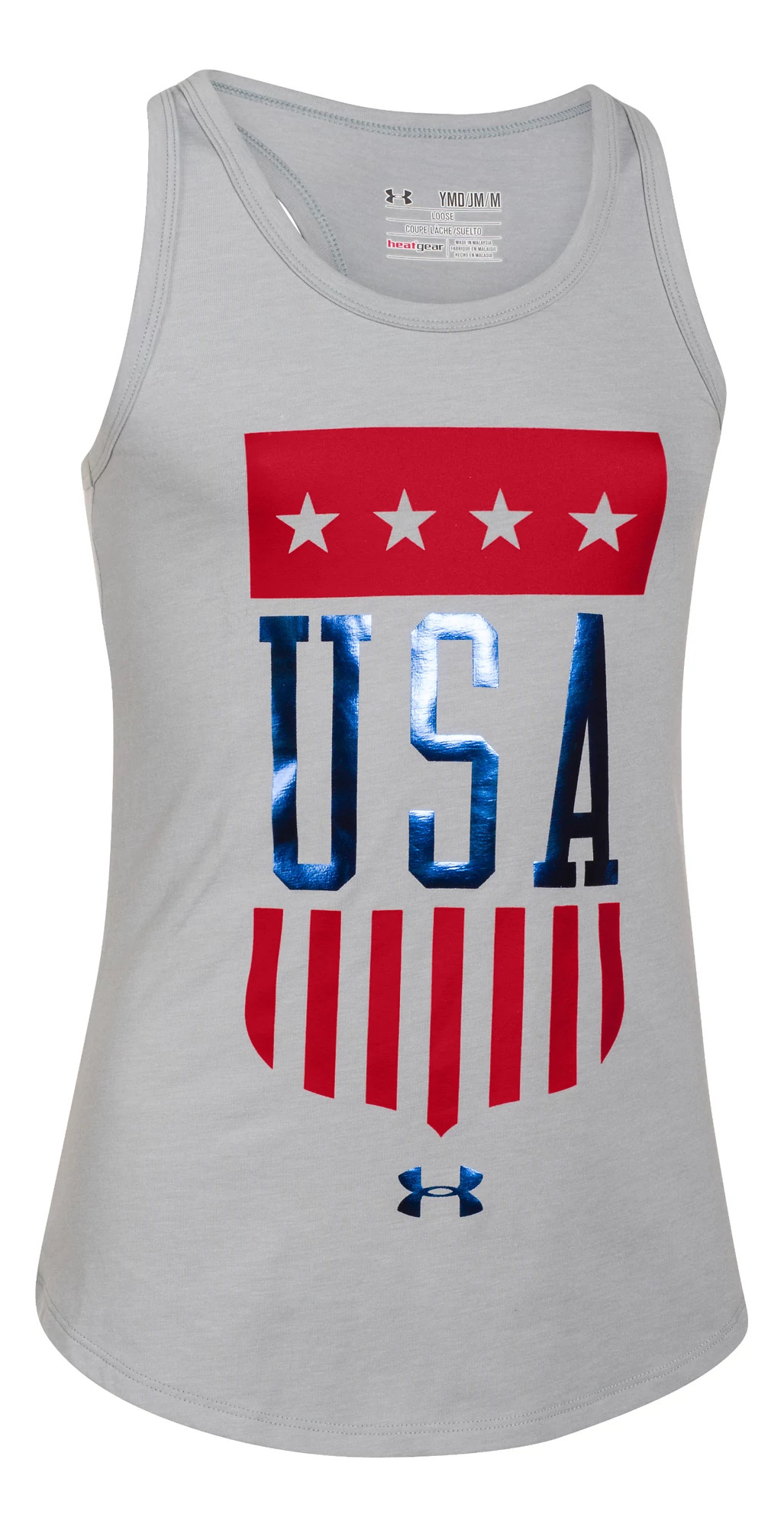 Kids under armour usa tank technical tops