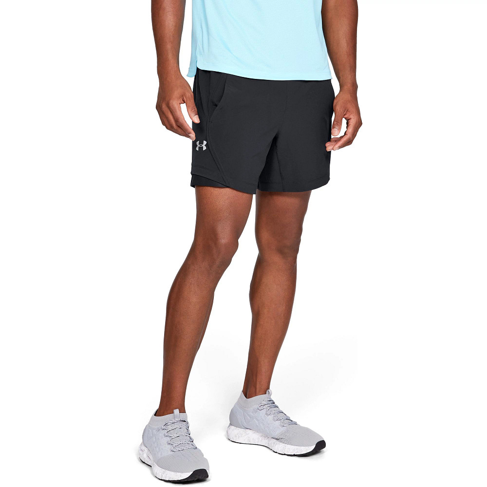 Buy UNDER ARMOUR Men Black Speedpocket Linerless 6 Running Shorts