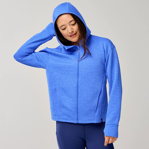 Womens Brooks Activate Midweight Full Zip Hoodie Long Sleeve