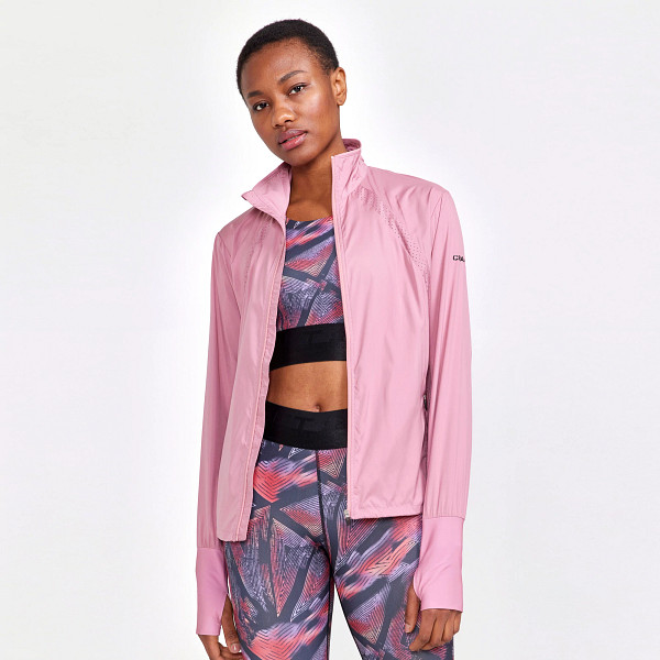 Pink running jacket discount womens