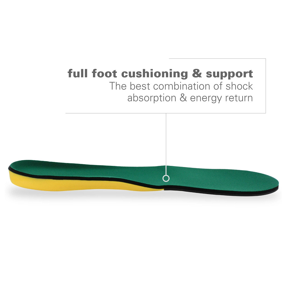 Cross clearance trainer insoles