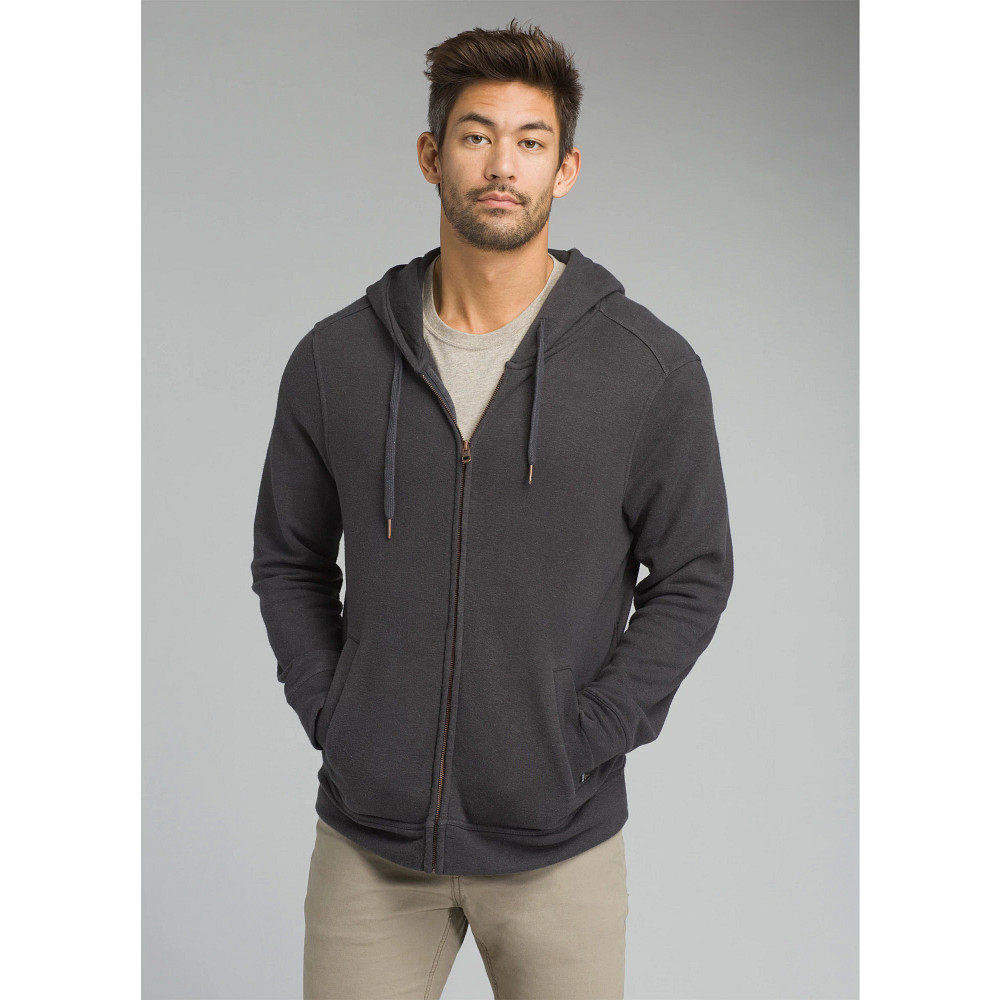 Mens Prana Outlyer Full Zip Hood Long Sleeve Technical Tops