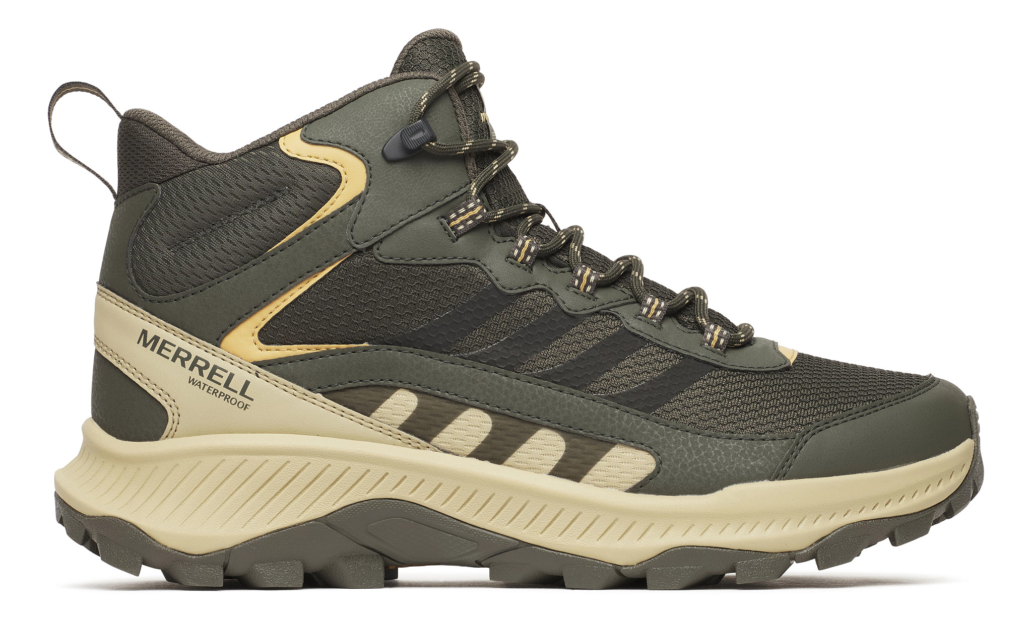 Merrell Mens Motovator Mid Hiking Trail Athletic Boot Shoe Lace Up Size 9 Khaki Amazon.com | Merrell Men main image 2