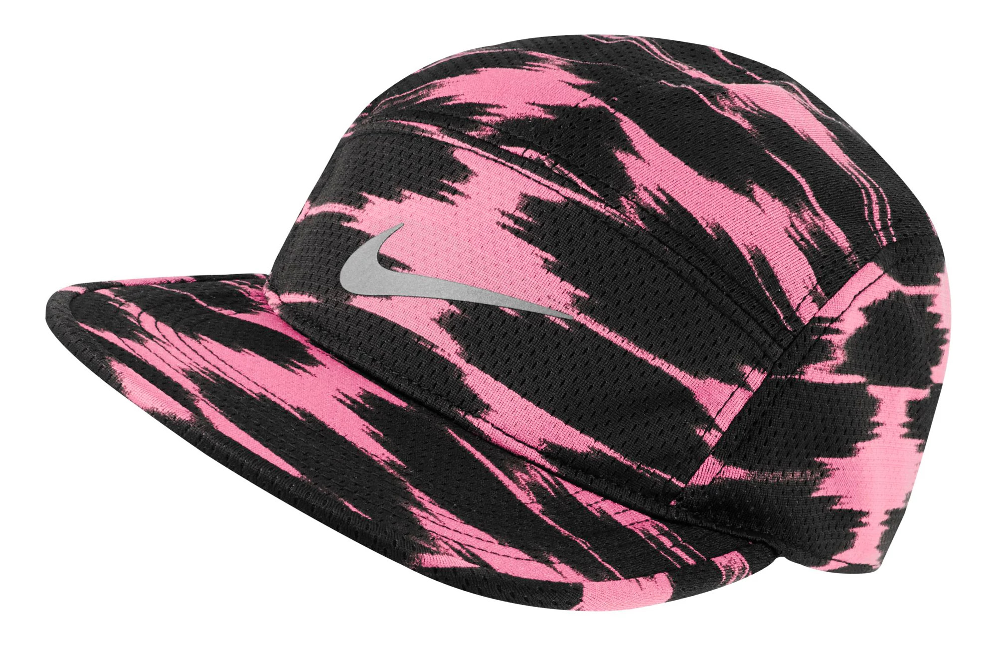 Nike AW84 Dri Fit Women’s Pink Hat Camp Running 5 Panel Reflective Cap  Swoosh