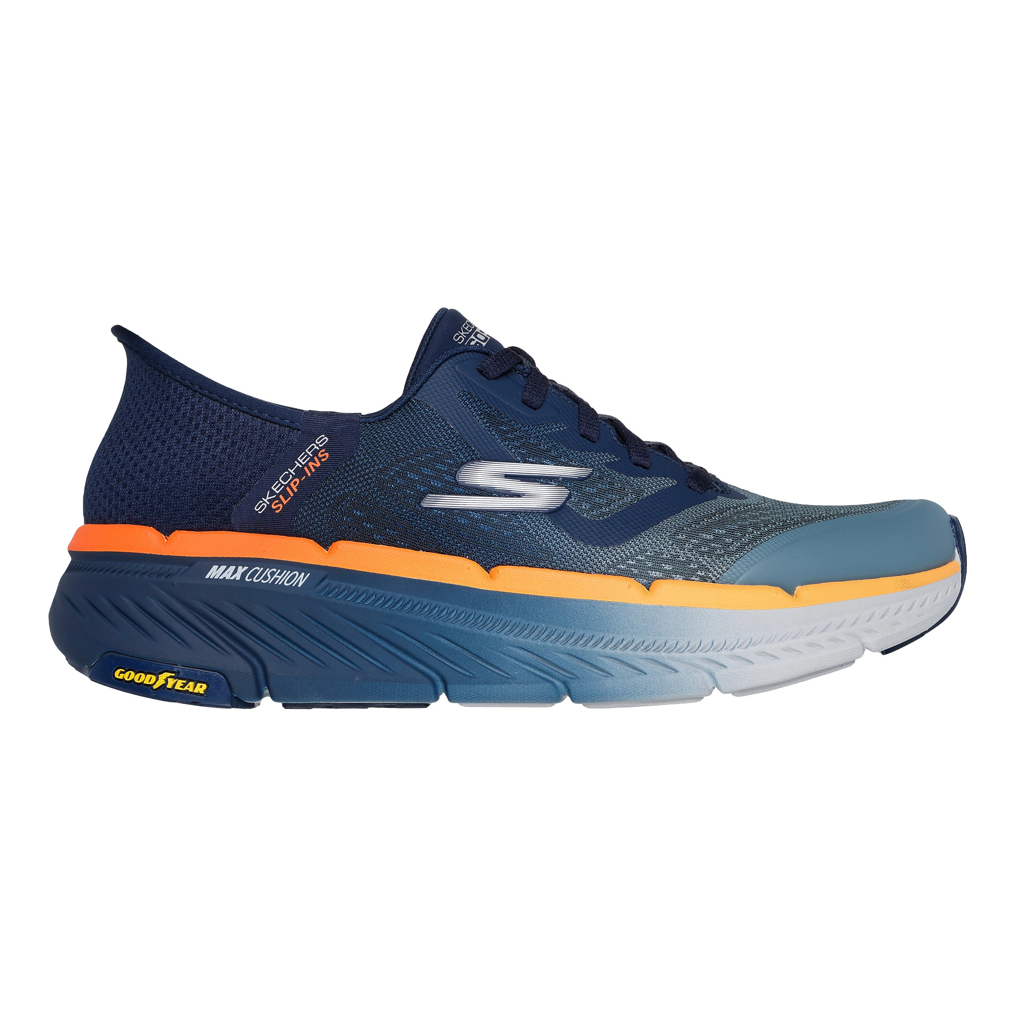 Skechers Men's Skechers Slip-ins: Max Cushioning Premier 2.0 - Navy / Orange, Size: 14, Medium | Footwear - Road Runner Sports - $114.95 at Road Runner Sports