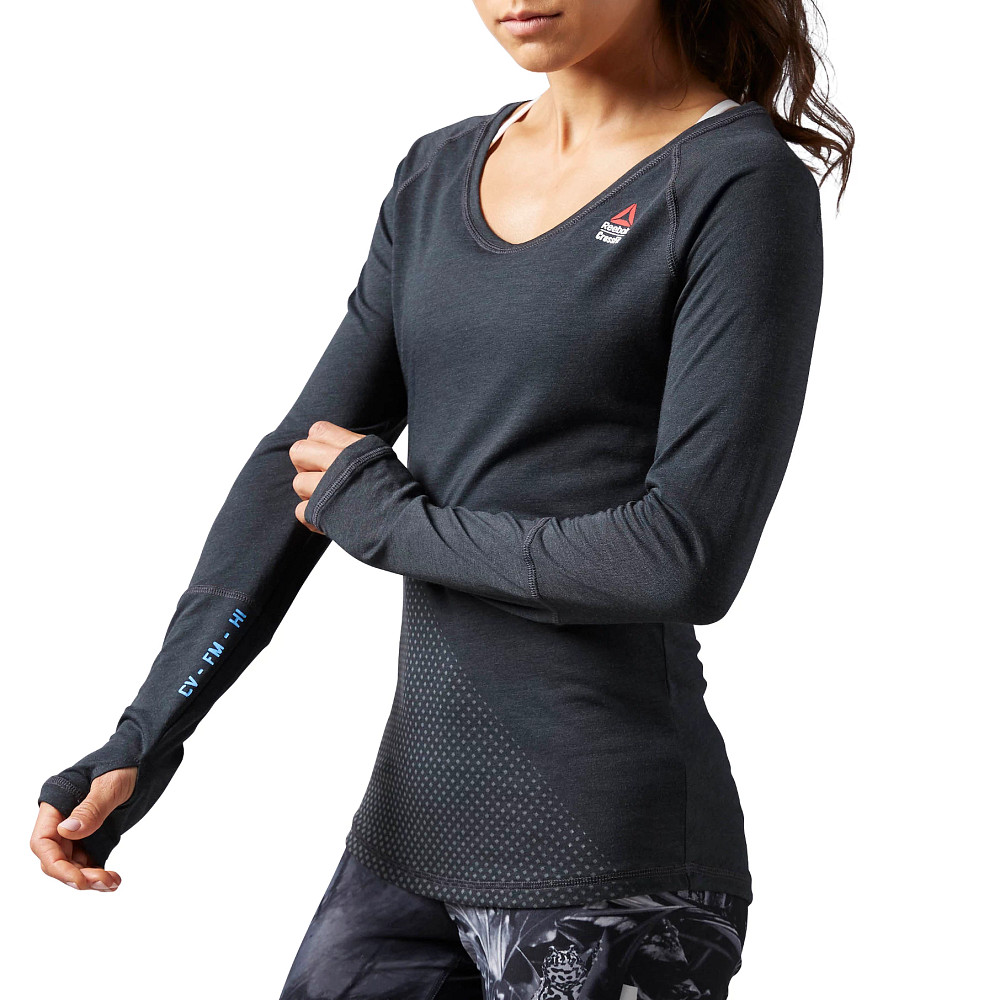 Reebok, Burnout Tee Womens, Black