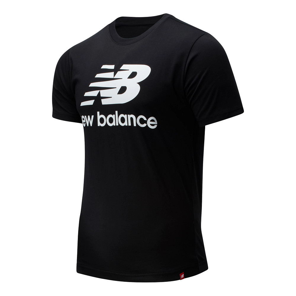 Mens New Balance Essentials Stacked Logo Tee Short Sleeve