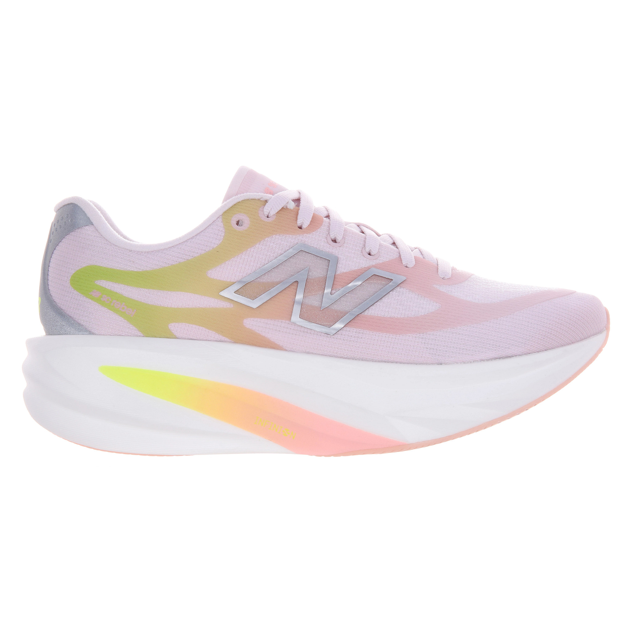 Women's New Balance SuperComp Rebel v1 - Pink Chalk / Lemonade, Size: 10, Medium | Footwear - Road Runner Sports