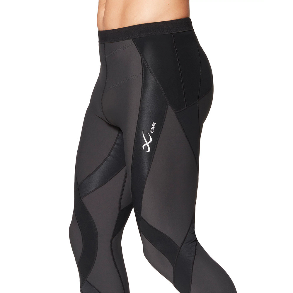 NWT CW-X Men's Stabilyx Joint Support 3/4 Compression Tight Charcoal XL