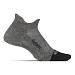 Feetures Elite Light Cushion No Show Tab Socks - Grey