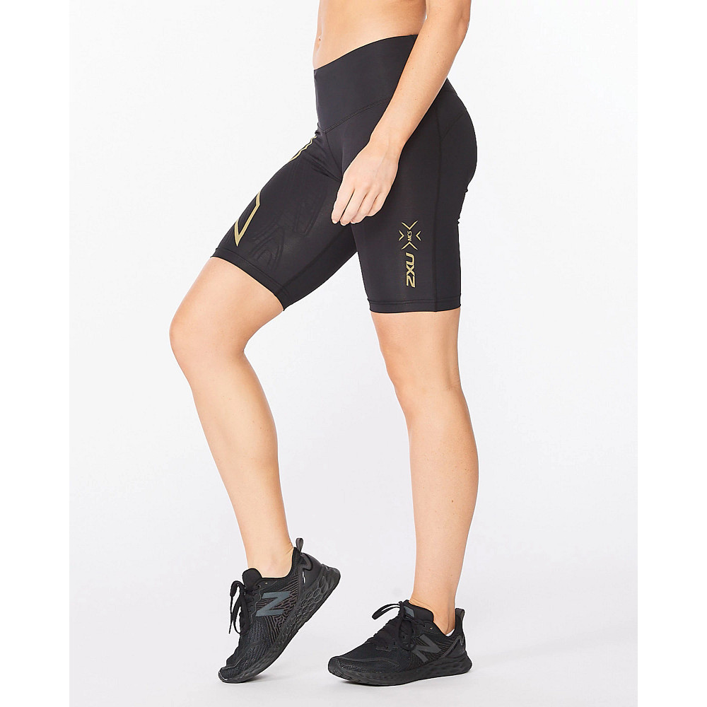 4.0 Women's MID Compression Shorts Midi (Mid Rise Waist) Made in the USA  (CLEARANCE SALE)