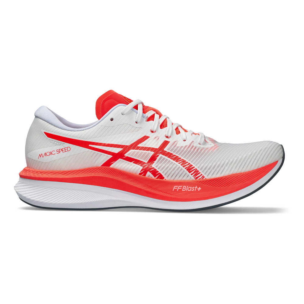 Women's NOVABLAST 4, White/Sunrise Red, Running