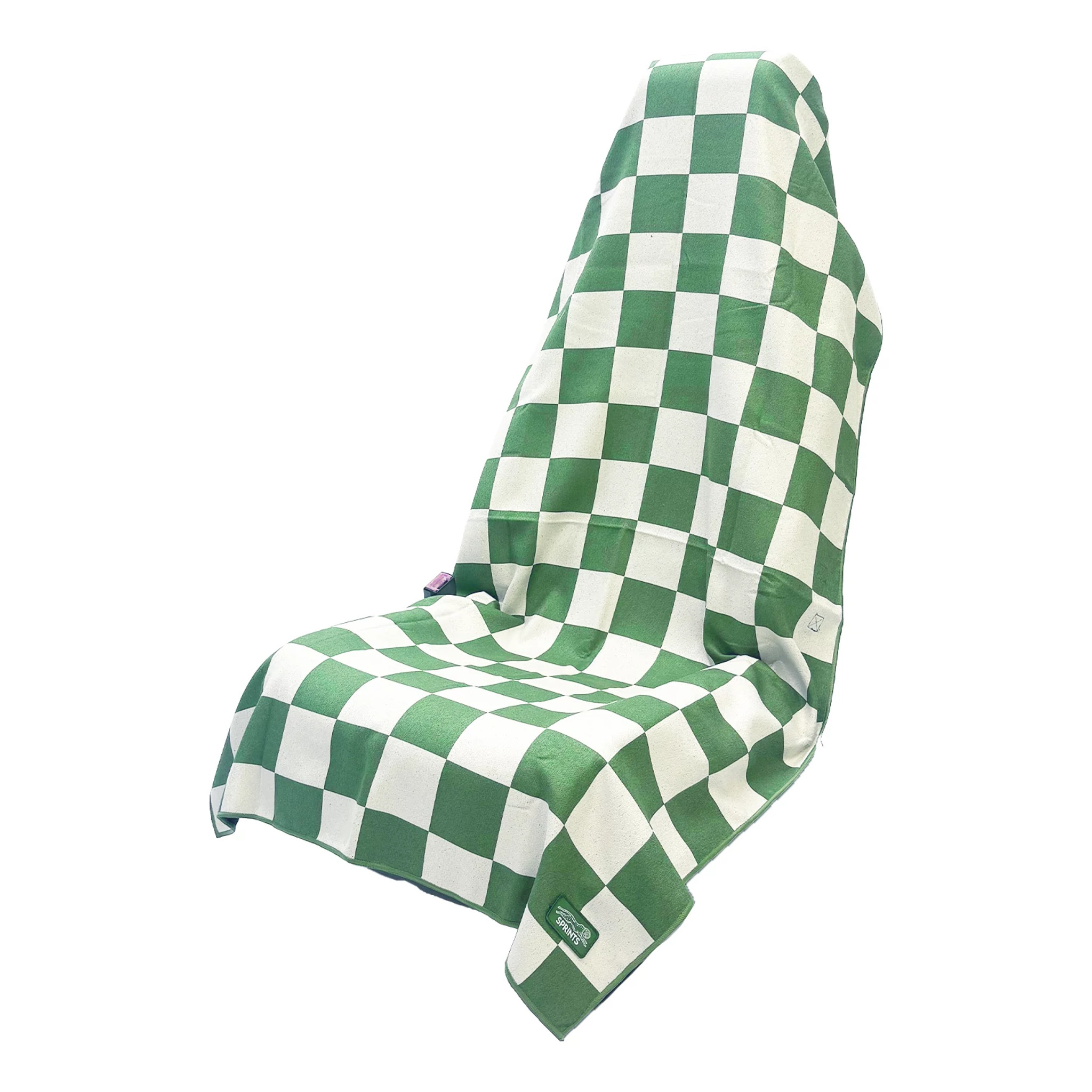 SPRINTS SPRINTS Chess Not Checkers Car Seat Cover Towel - Green and White, Size: OS | Accessories - Road Runner Sports - $42.00 at Road Runner Sports