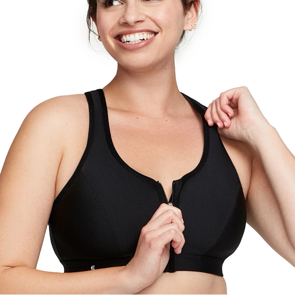 Glamorise Women's Full Figure Plus Adjustable Wirefree Sports Bra