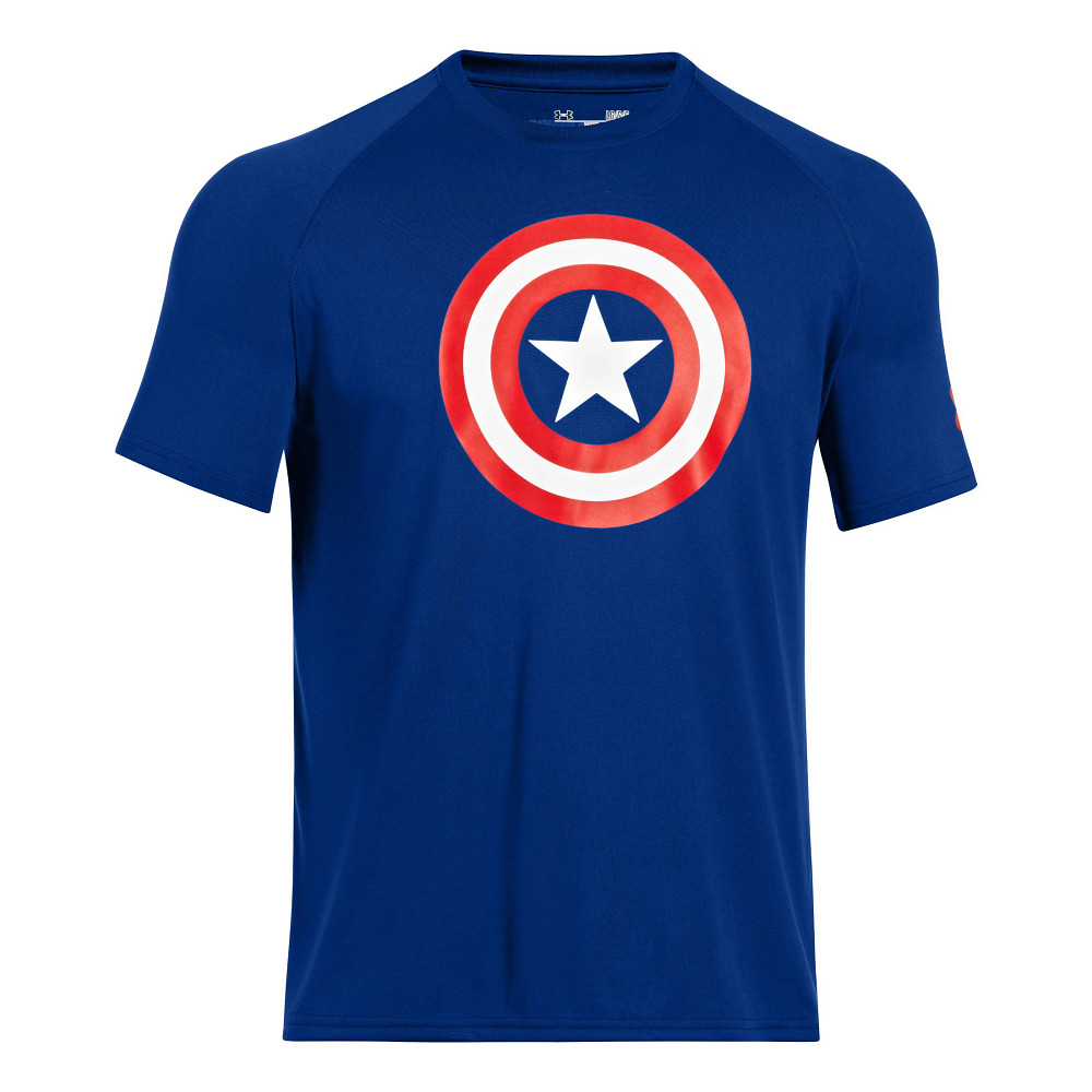 telescopio Artista Íncubo Mens Under Armour Alter Ego Captain America T Short Sleeve Technical Tops