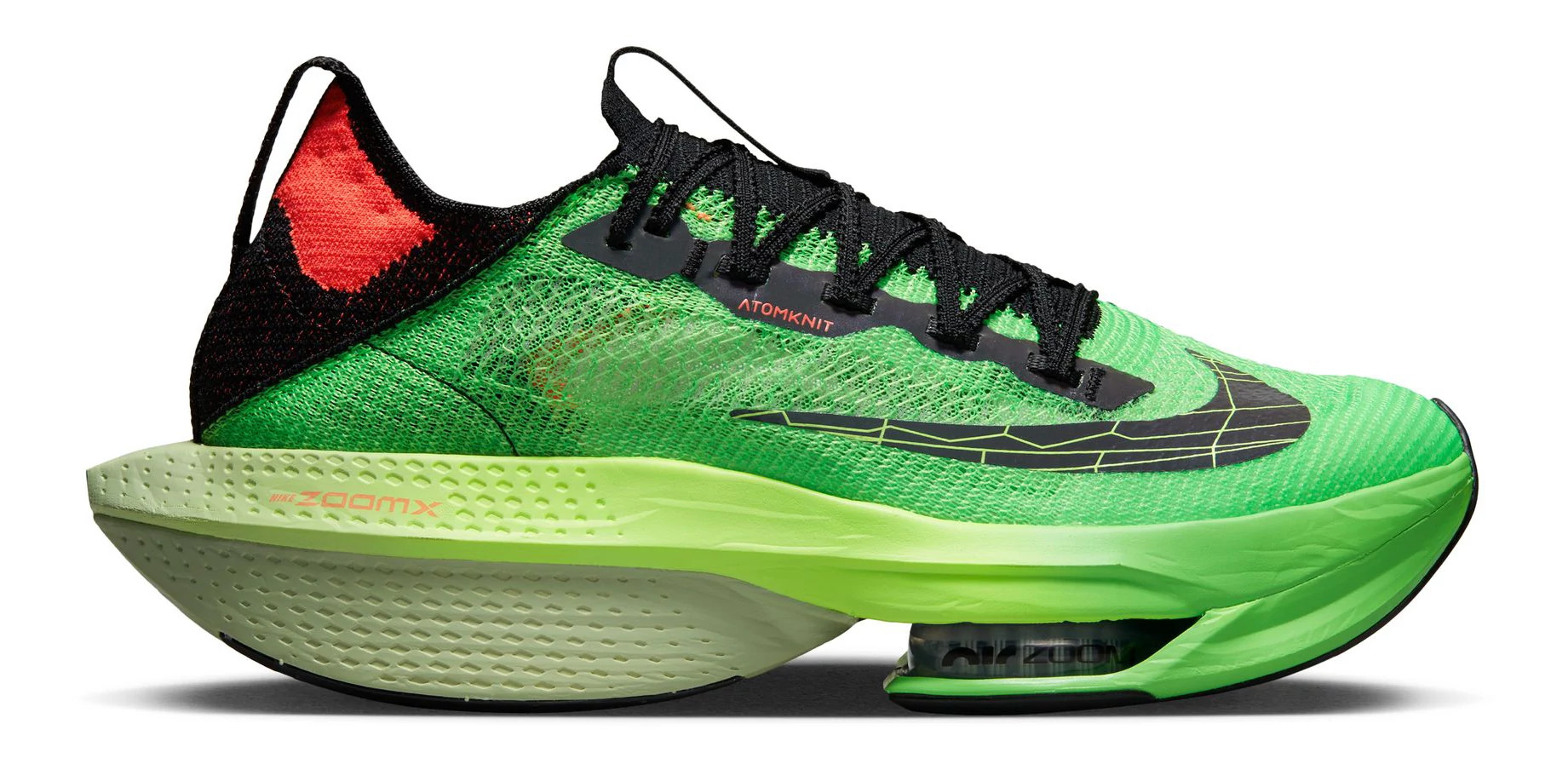 Mens Nike Air Zoom Alphafly Next% 2 Hakone Running Shoe - Scream Green/Black