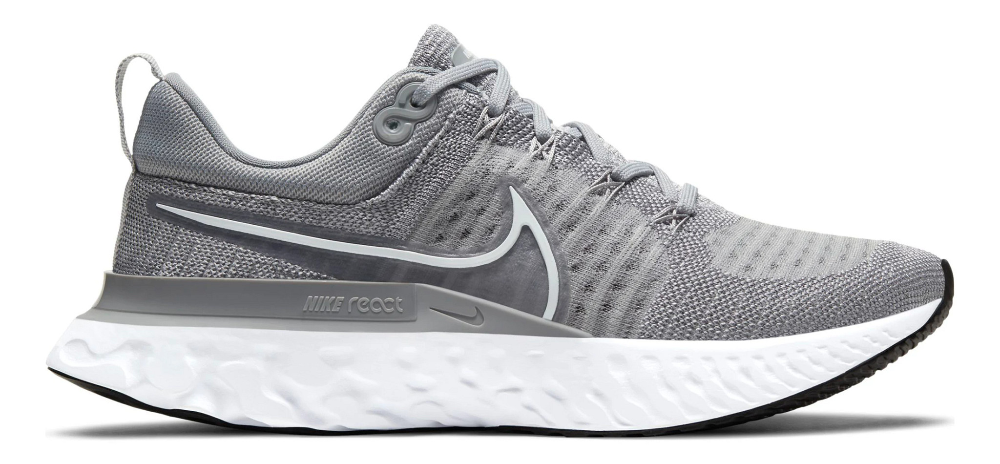 Women's epic react flyknit 2 running shoes outlet grey/white