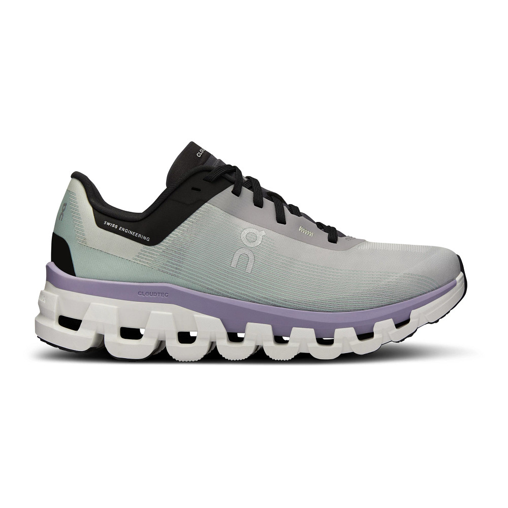 On Cloudflow 4 (Black/White) - Neutral Running Shoes for Women