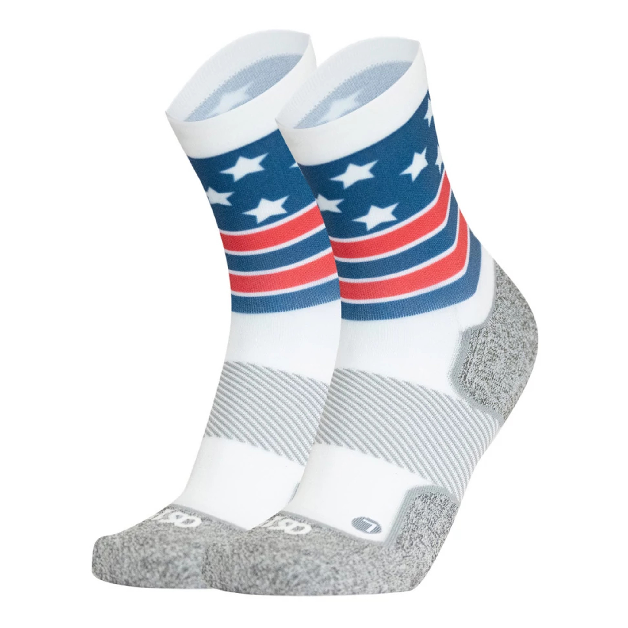 OS1st OS1st Patriotic USA Active Comfort Sock 3/4 Crew - Red White Blue, Size: L | Accessories - Road Runner Sports - $15.99 at Road Runner Sports