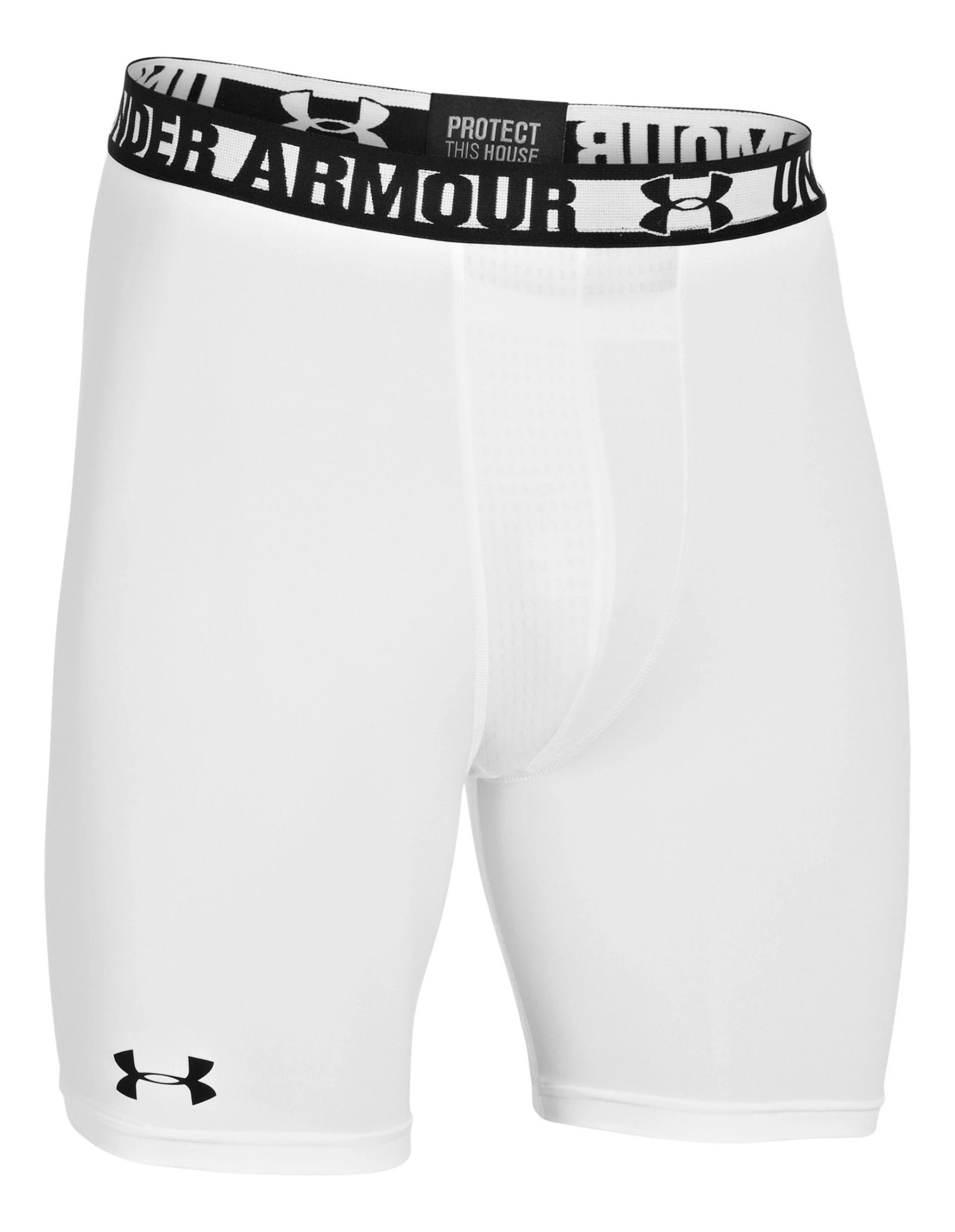 Mens Under Armour Heatgear Sonic Compression Short with Cup Boxer Brief Underwear Bottoms