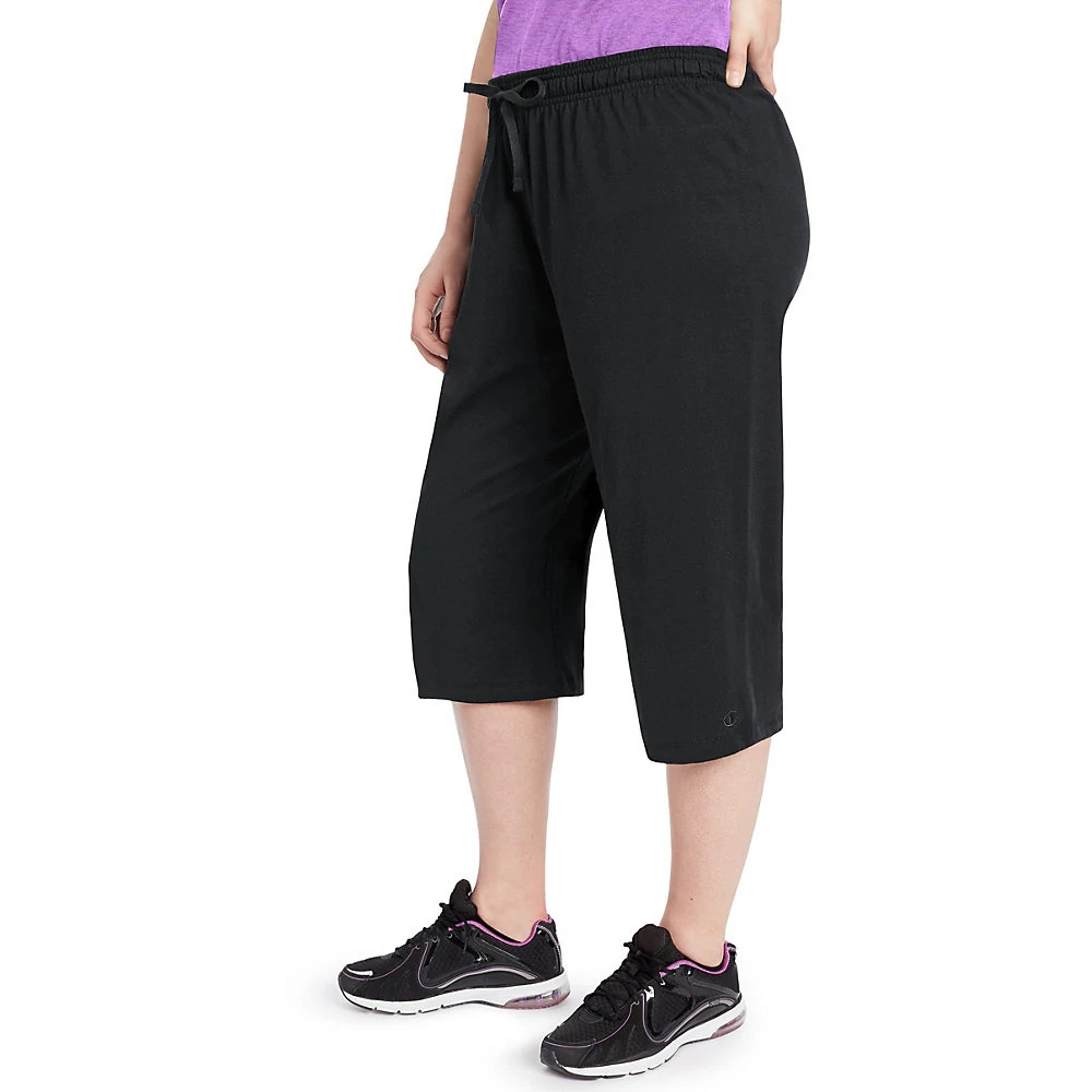 Womens Champion Plus Jersey Capris Pants