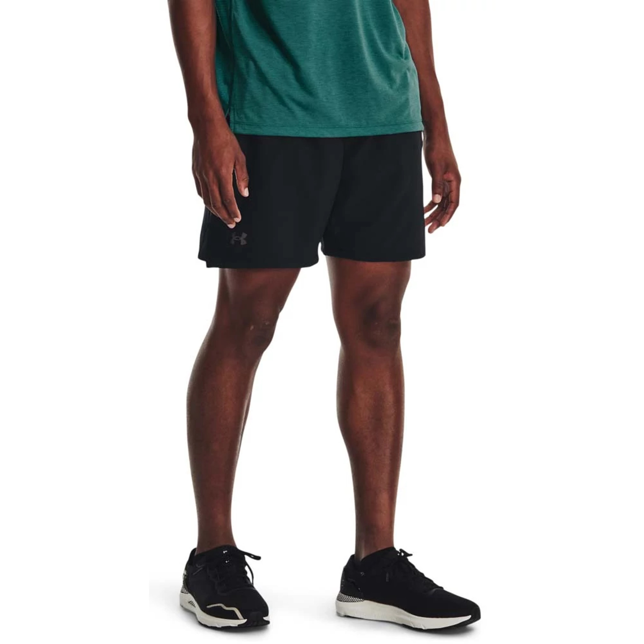 "Men's Under Armour Launch Elite 7"" Shorts - Black / Reflective, Size: L | Apparel - Road Runner Sports"