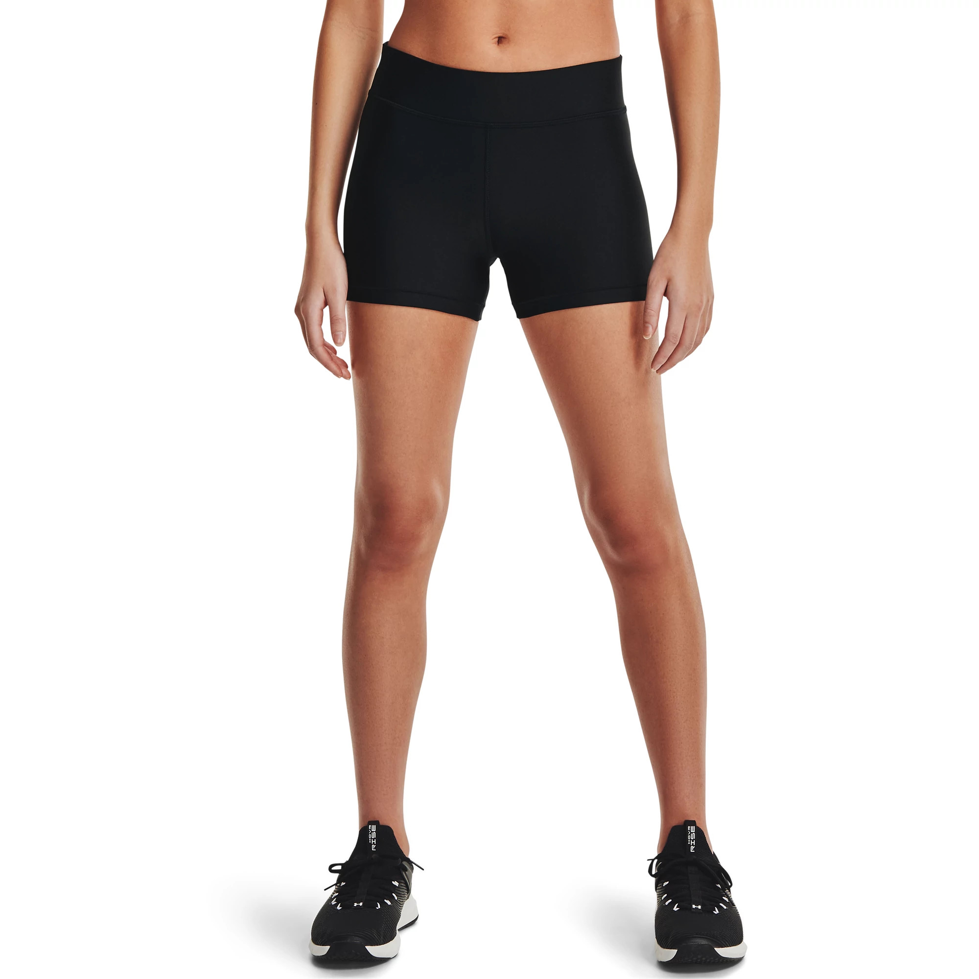 Womens Under Armour HeatGear Mid-Rise Shorty 3-Inch Unlined Shorts