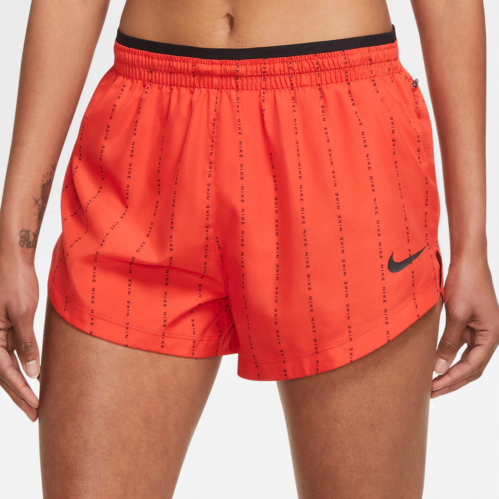 orange nike shorts women