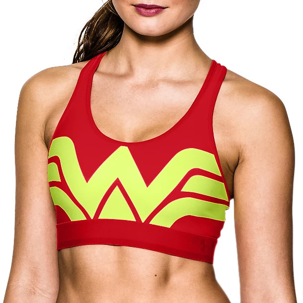 Wonder Woman Solid Red Sports Bra Size 36