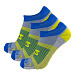 Zensah Cloud Cushion No-Show Socks 3 Pack - Blue/Yellow