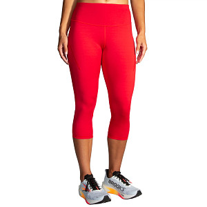 Pantalon Capri De Sport Brooks Spark Pour Femme - Confortable, Respirant Et Avec Poches - Pour Entraînement Et Quotidien