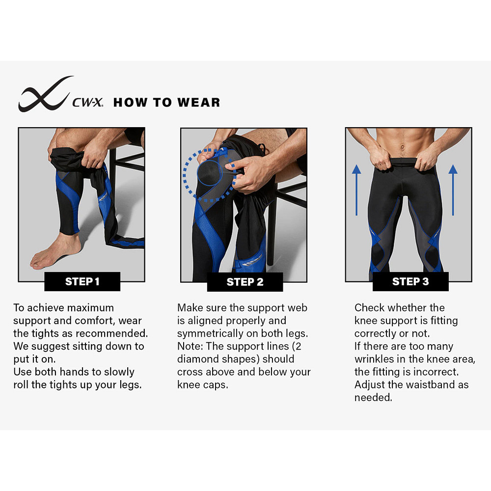 CW-X Mens Men's Stabilyx Joint Support 3/4 Compression Tight : :  Clothing, Shoes & Accessories
