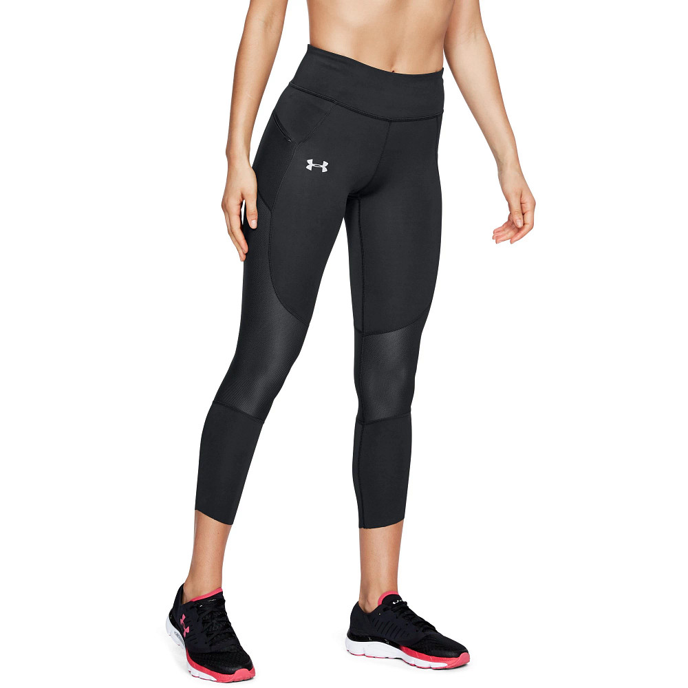 Womens Under Armour SpeedPocket Run Crop Tights