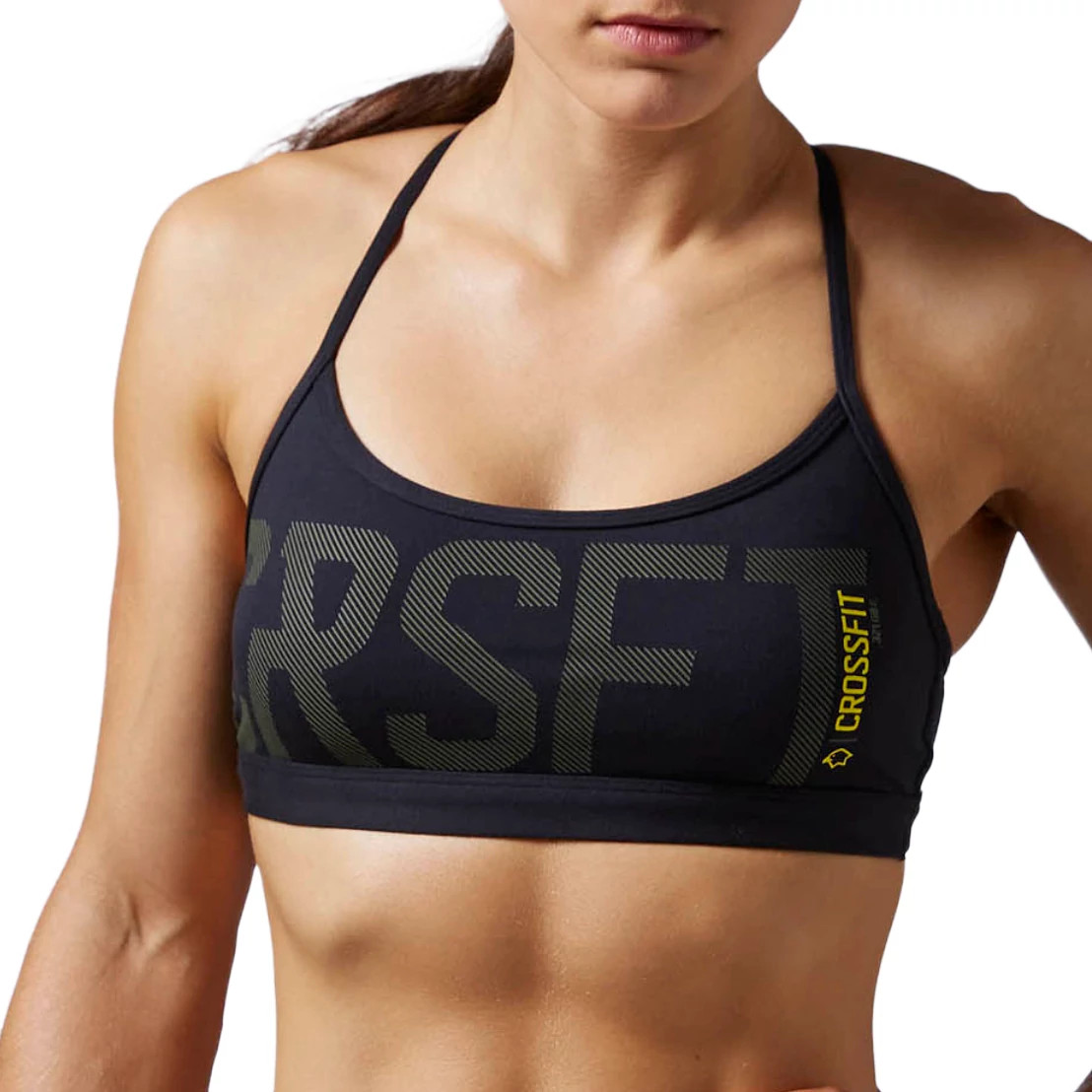 Womens Reebok CrossFit Skinny Graphic Sports Bra