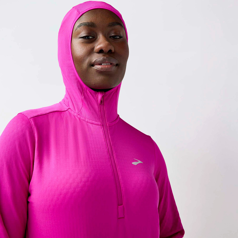 Womens Brooks Notch Thermal Hoodie 3.0 Half-Zips & Hoodies