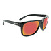 Optic Nerve Ziggy Polarized Sunglasses - Shiny Black/Red Lens