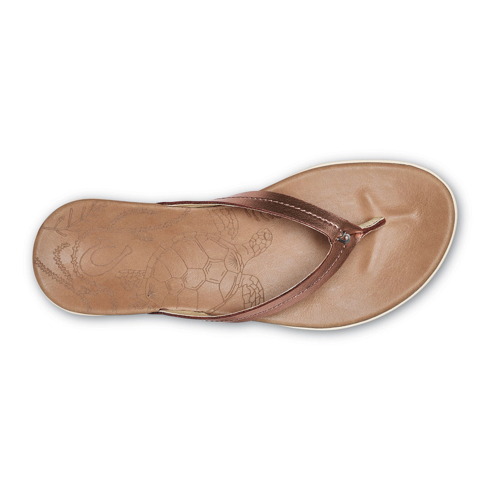 Olukai Women's Honu / Tapa/Golden Sand - Andy Thornal Company