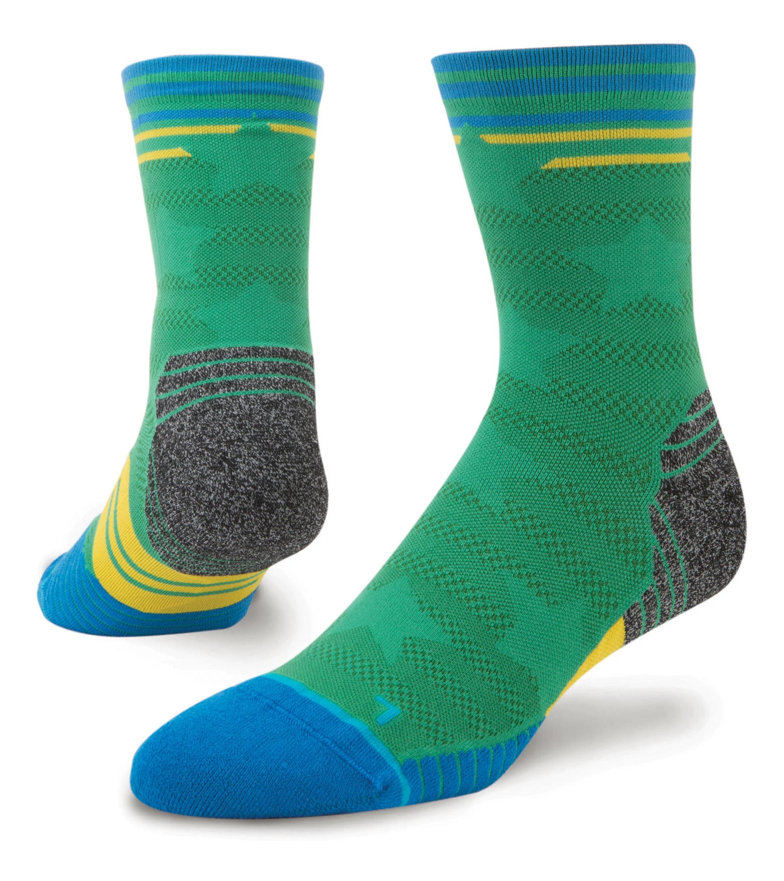 Mens Stance Fusion Run Highlight Crew Socks