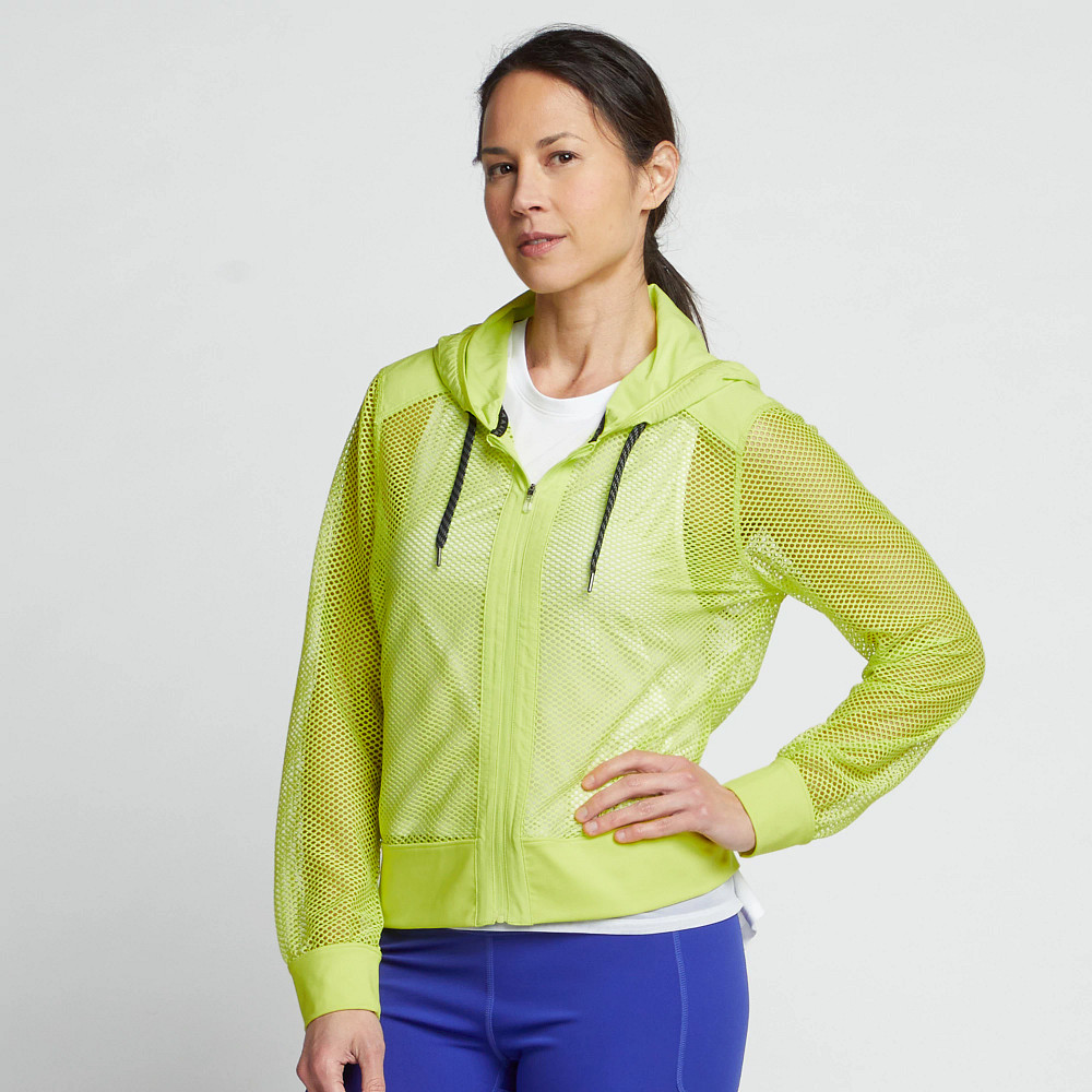 Mesh discount running jacket