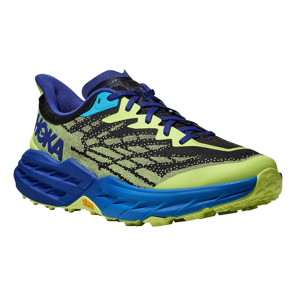 Hoka Speedgoat 5 Shoes - Men's, Fiesta / Radiant Yellow, 12EE,  1123159-FRYL-12EE — Mens Shoe Size: 12 US, Mens Shoe Width: Wide, Color:  Fiesta/Radiant